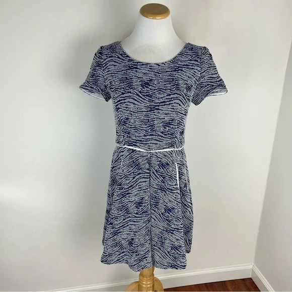 Ba&Sh Angelina Tweed Blue Mini Dress Size 3 US 8 - Picture 2 of 8
